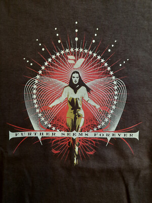 FURTHER SEEMS FOREVER ''HOW TO START A FIRE'' US PROMO T SHIRT IN MEDIUM / RARITÄT