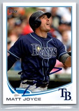 Matt Joyce 2013 Topps Auto Signed by #550 Tampa Bay Rays