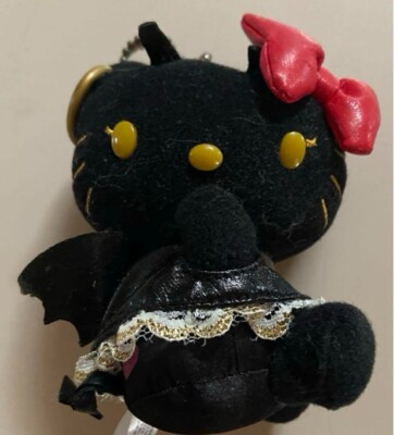 Sanrio Hello Kitty Black Devil Mascot Plush Keychain Used Japan | eBay