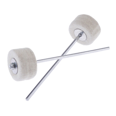 2er Pack Filz Jazz Drum Hammer Holzhammer Stick für Schlagzeuger Instrument Ersatz