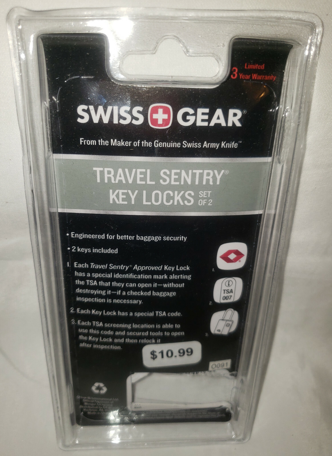 Swiss Gear Travel Lot Convertor/Adapter Plug Kit, Money Belt, TSA Key Locks