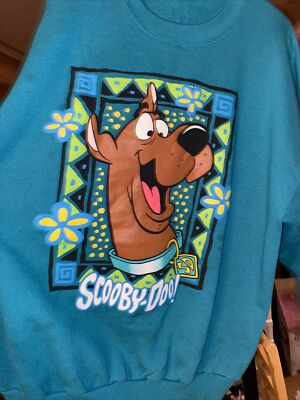 Vintage Scooby-Doo! Sweatshirt Adult XL Hannah Barbara Cartoon Network 90's  NWT | eBay