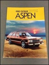 1980 Dodge Aspen Factory Canada Car Sales Brochure Catalog 1980 Dodge Aspen Factory Canada Car Sales Brochure Catalog