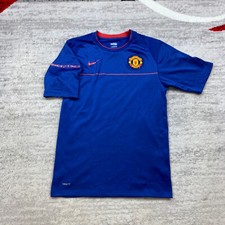 Vintage Nike Manchester United Jersey Small Blue Red Futbol Red Devils 2008 Mens