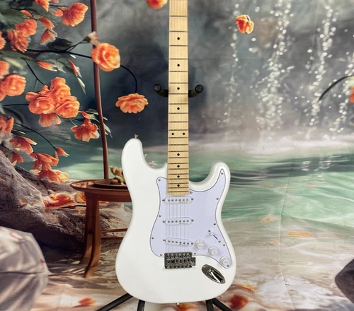 Jimi Hendrix ST Olympic White Electric Guitar Maple Fingerboard Free Ship