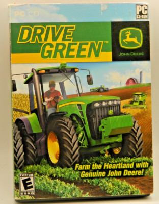 JOHN DEERE - DRIVE GREEN - PC Video Game on CD - No Scratches -See ALL Pics