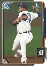 2015 Bowman Chrome Prospects #BCP139 Jose Valdez Detroit Tigers