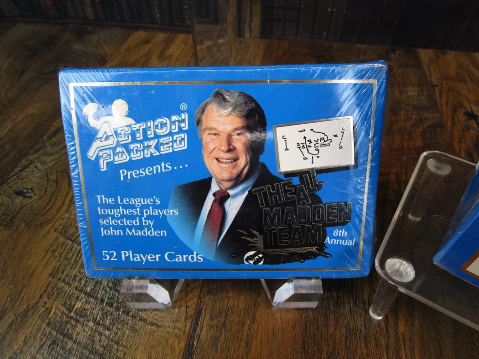 2 SEALED Packs 1990 & 1992 by ACTION PACKED -THE ALL MADDEN TEAM - 52 & 58 Cards - Image 2 of 4