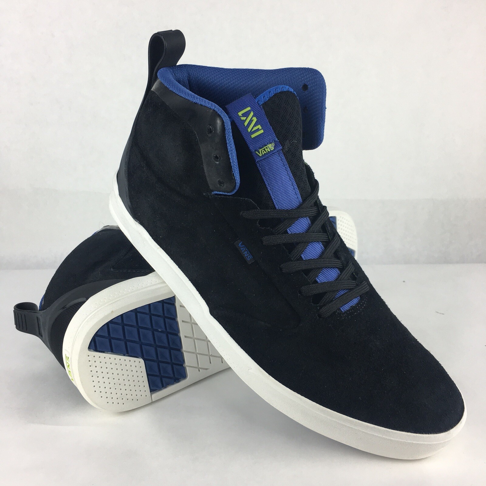 vans authentic blue black
