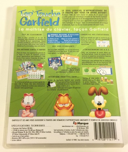 Tap Touche Deluxe Garfield - Mejora la velocidad de escritura - PC CD-ROM francés - 2003 - Imagen 2 de 4