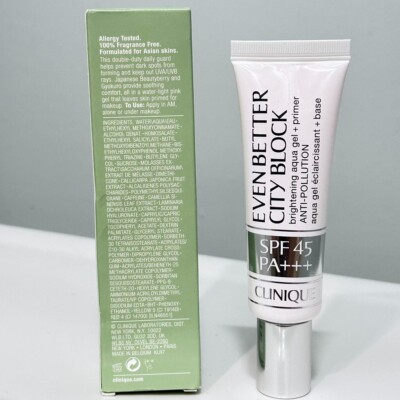 New Clinique Even Better City Block Brightening Aqua Gel Primer