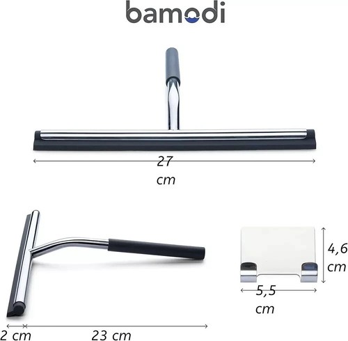 Escobilla de goma aplicadora limpiadora de vidrio enjugador de ventanas profesional de 25 cm - Imagen 2 de 5