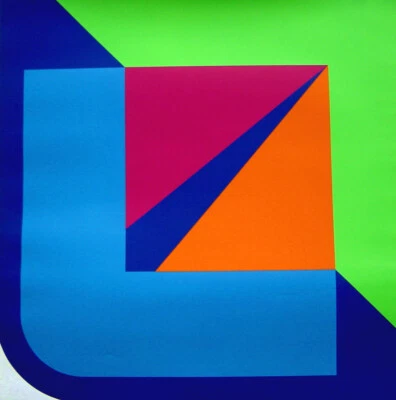 Georg Karl Pfahler 1925 / Konkrete Kunst / Siebdruck, handsigniert / um1970 - Bild 1 von 4
