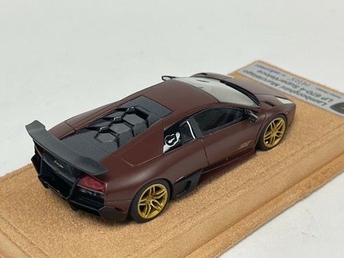 1/43 Looksmart Lamborghini Murcielago LP-670-4 SV Marrone Opaco Base SV Alcantara - Foto 5 di 11