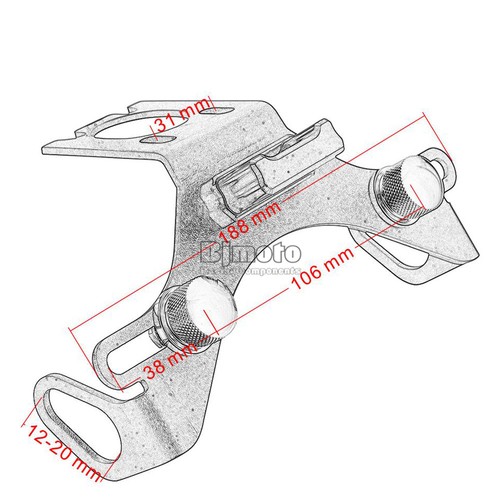 Fender Eliminator Tail Tidy With LED Light For YAMAHA YZF R6 2006-2016 - Imagen 12 de 12