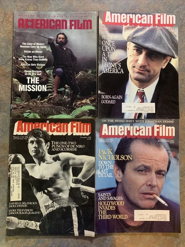 Robert DeNiro & Jack Nicholson Lot of 4 VTG American Film Magazine Film TV Arts