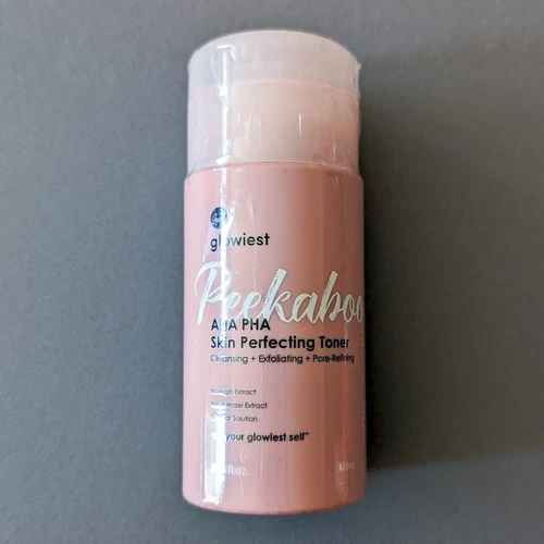 Glowiest Peekaboo AHA PHA Skin Perfecting Toner - 4oz/120ml - Sealed Exp 10/26