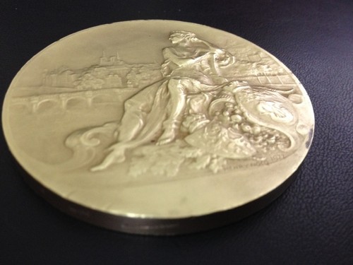 Medaglia Banque de Paris et Des Pays Bas 50° anniversario, 1922 di Henry Nocq / M60 - Foto 7 di 7