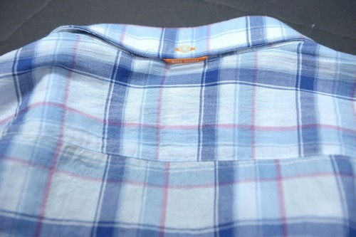 Hugo Boss $145 Men Equator Slim Fit Blue Check Lightweight Cotton Sport Shirt S - Picture 5 of 8