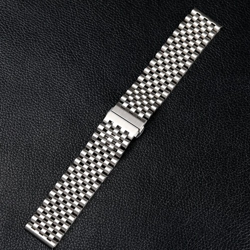 20mm 22mm Polishing Or Brushing Solid Watch Band Strap Stainless Steel Bracelet - Picture 2 of 17