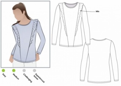 Style Arc Schnittmuster Keely Top Damen Größen 4-16