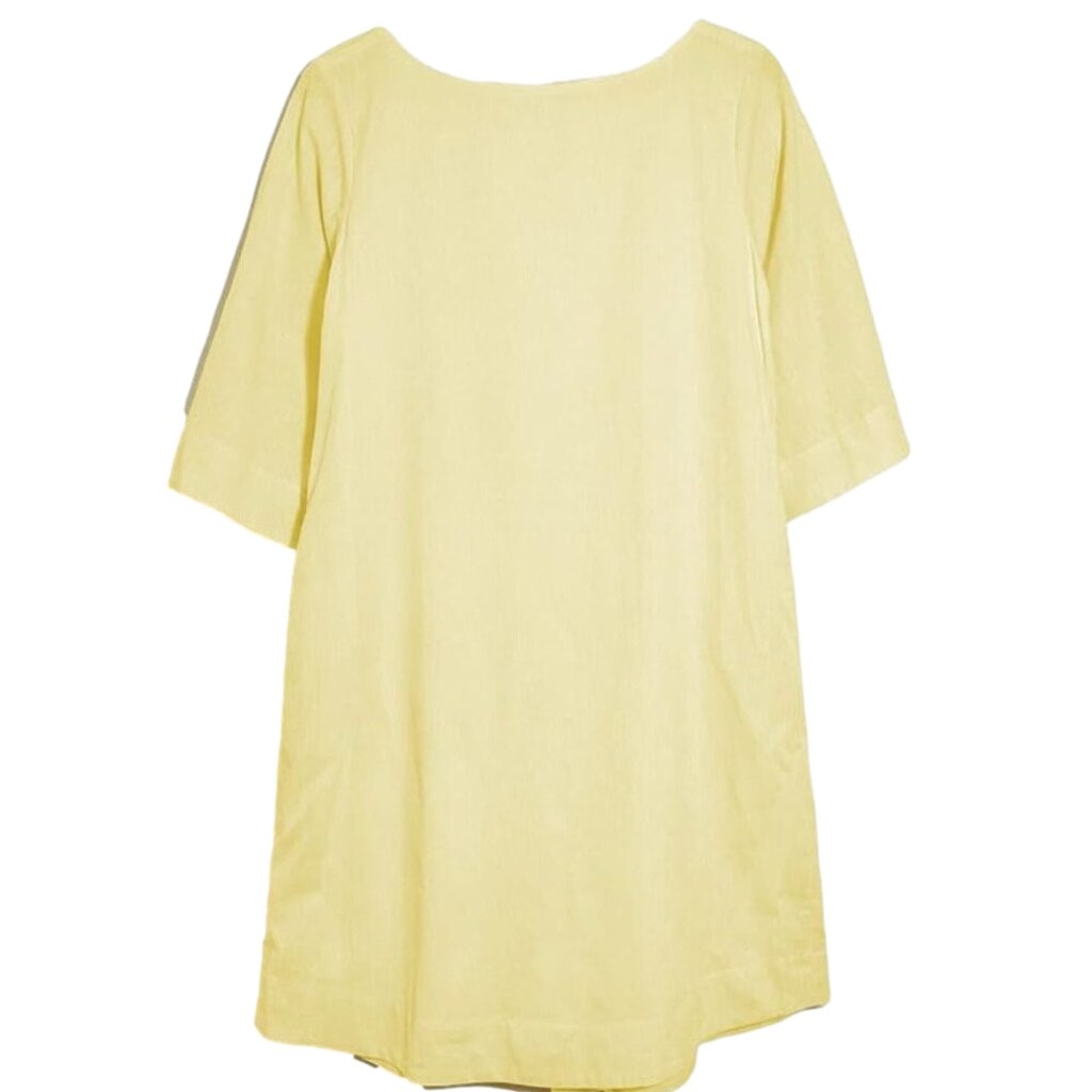 Roller Rabbit Solid Pale Yellow Three-Quarter Sle… - image 1