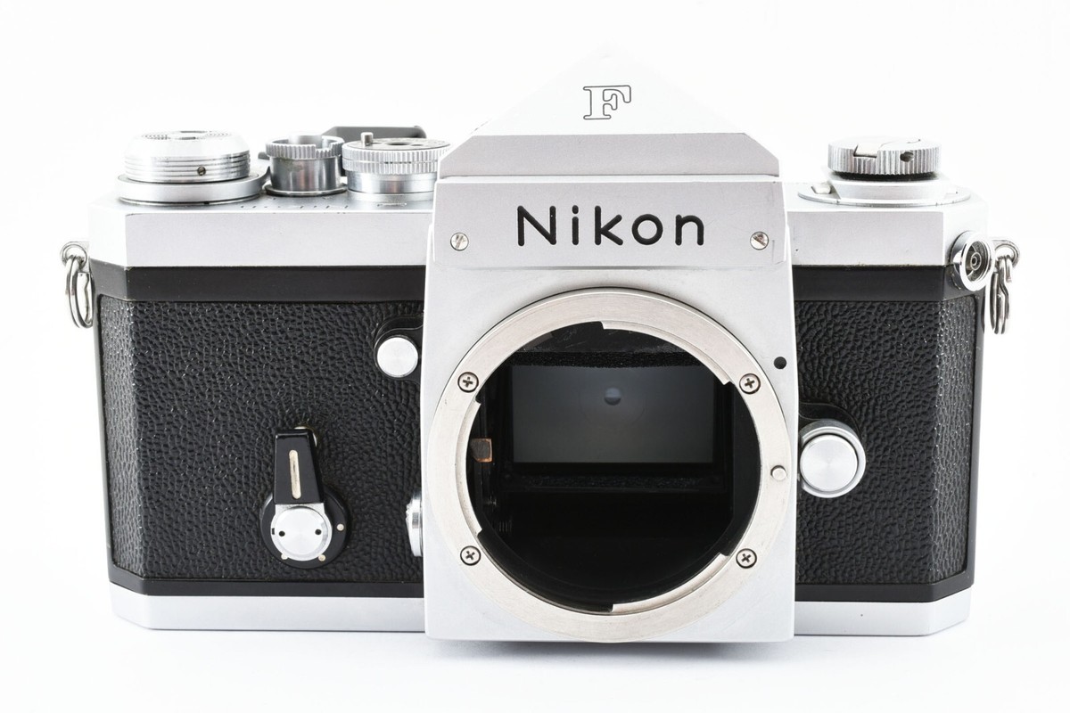 Nikon New F Apollo Eye Level Silver 35mm SLR Film Camera Body [Exc