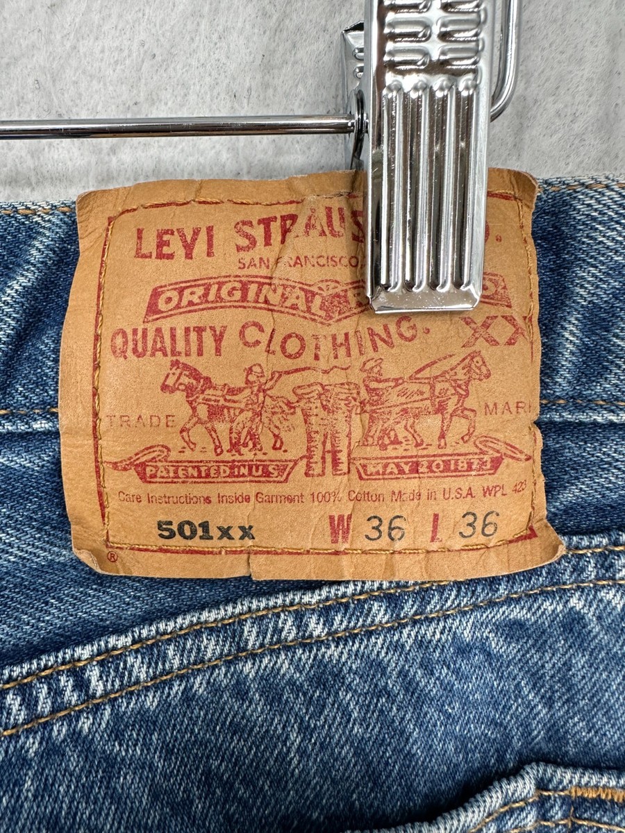 いおパパLevi’s 501xx 36×36 Vintage Levis 501xx Jeans Mens 36 x 36 Straight Leg Denim