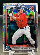 2024 Bowman Chrome Prospect Brooks Brannon /399 Lava Refractor #BCP-95 Red Sox