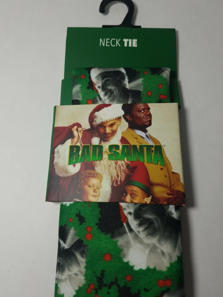 Tacky Navidad Suéter Fiesta Malo Santa Película Corbata Cuello Nuevo con Etiquetas Divertido Novedad Nuevo Foto 3 de 4