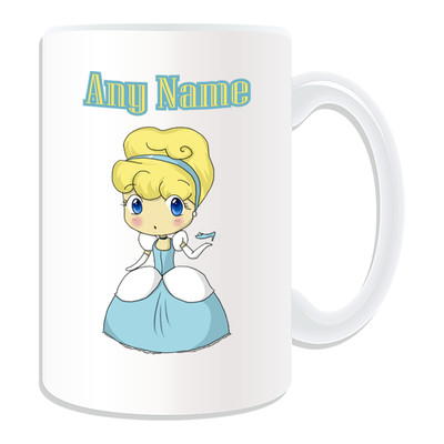 Personalisiertes Geschenk Aschenputtel Glas Schuhbecher Geldbox Tasse Märchen Prinzessin