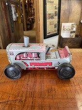 Vintage 1950  s Marx Wind Up Tin Tractor Toy