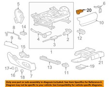 GM OEM 17-19 ATS Seats Tracks Tracks Components-Module 84075194