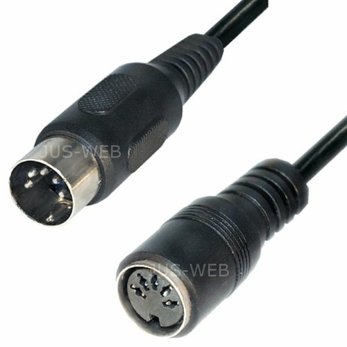 Audio Cable 1.5m 5pin DIN Diodes Extension Extension Lead Stereo Male - Picture 1 of 2