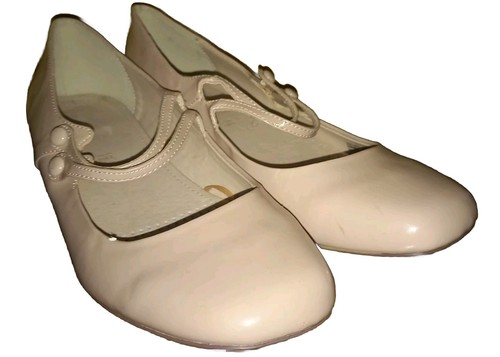 BNWT NEXT Forever Comfort Wide Nude/Pink Leather Patent "Mary Jane" 8uk 42 Pumps - Picture 2 of 17