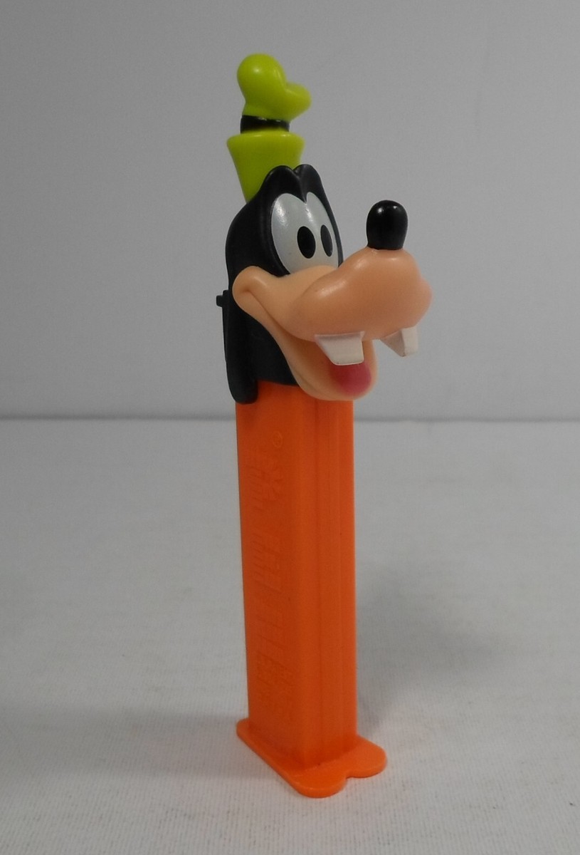 PEZ DISNEY GOOFY OPEN MOUTH GREEN HAT 5'' EMPTY CANDY DISPENSER B