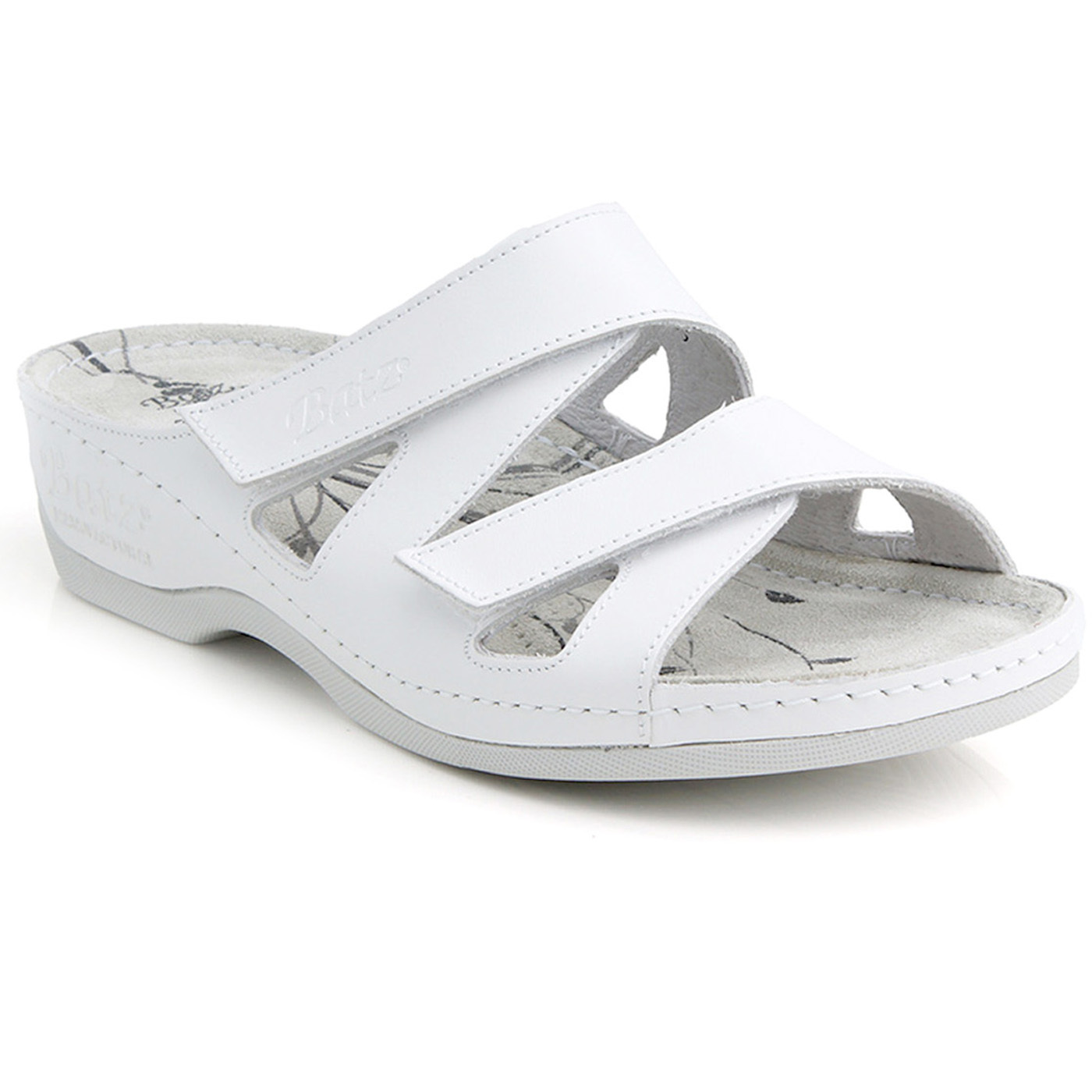 Batz ENI WEISS Top Quality Handmade Leder Sandales Clogs Mules Damens EU 36-41 Batz ENI WEISS Top Quality Handmade Leder Sandales Clogs Mules Damens EU 36-41