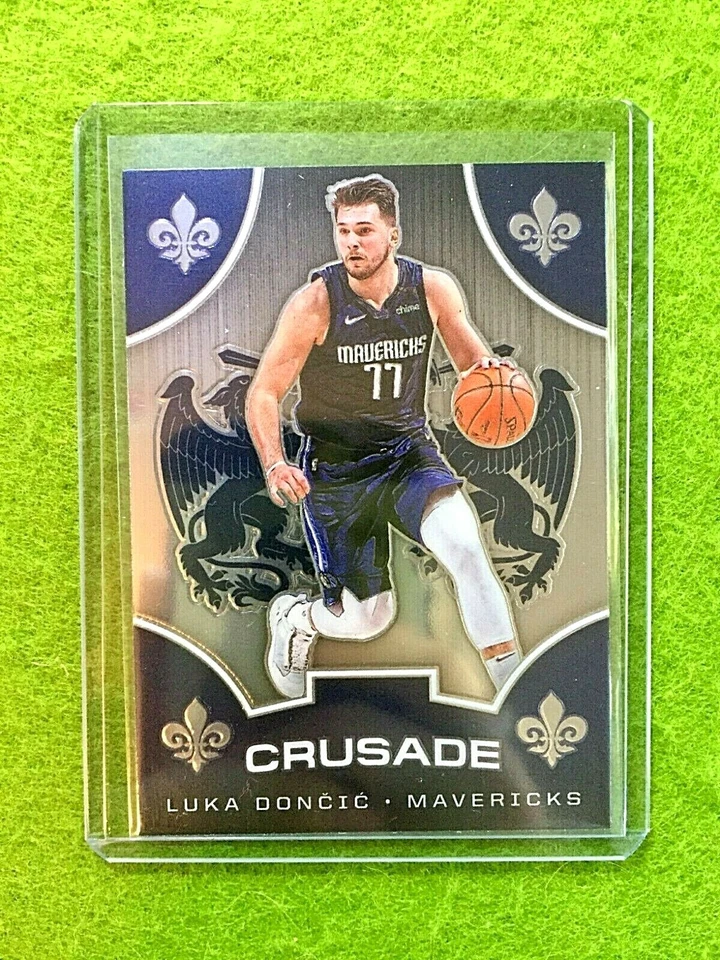 LUKA DONCIC CRUSADE SILVER CHROME CARD JERSEY#77 MAVERICKS 2019-20 Chronicles SP