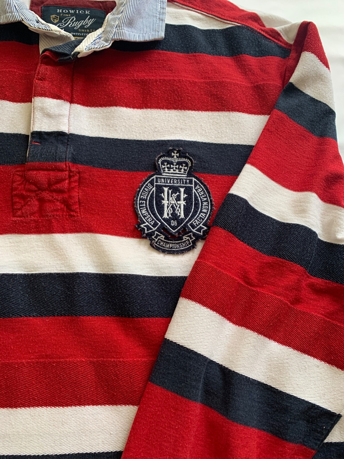 Howick Men’s Championship University Divide Stripe Rugby Shirt Long