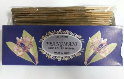 100 Gramm Frangipani Flora Agarbatti Masala Duft handgerollt Räucherstäbchen