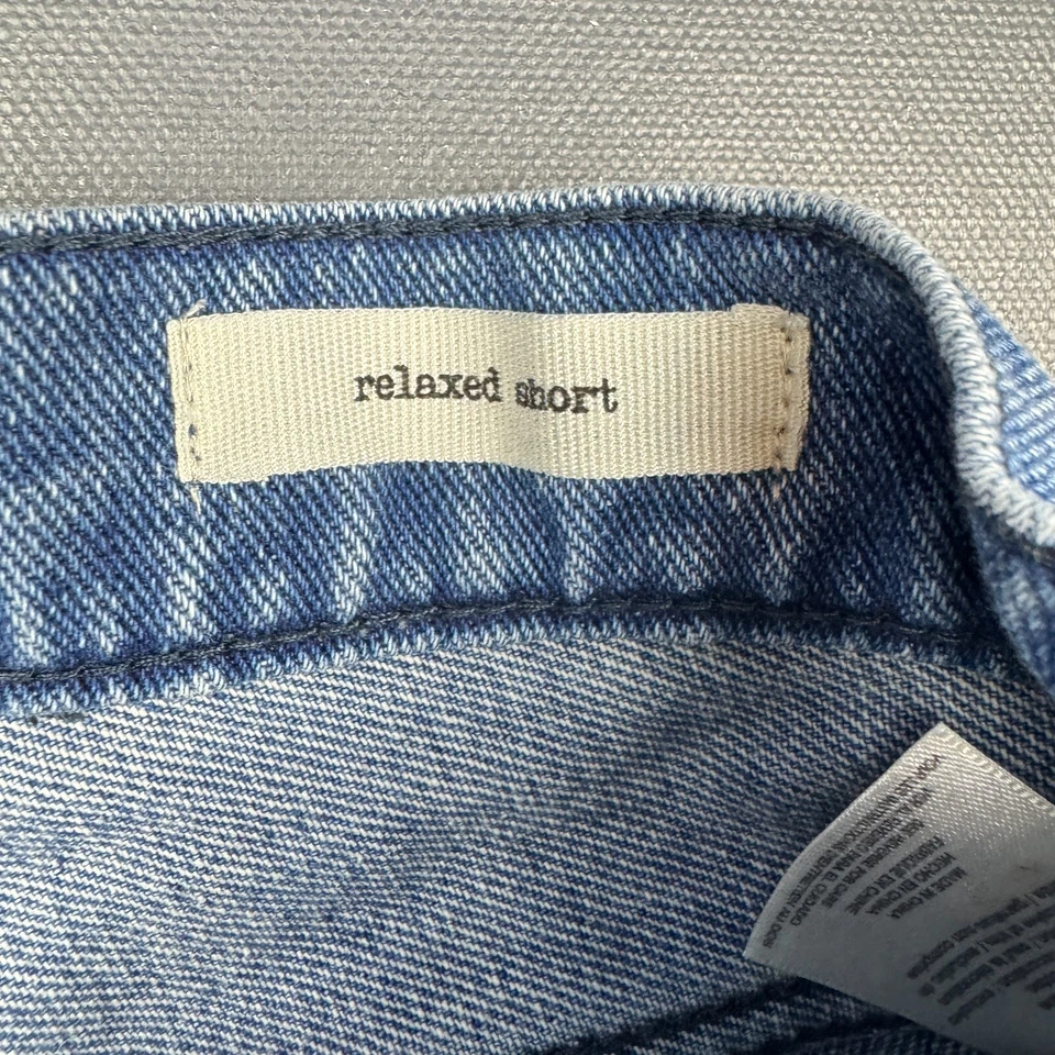 Pantalones Cortos Jessica Simpson Denim Relajados Para Mujer’s 26 Distressed Corte Botón Mosca Foto 3 de 4