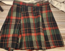 Born In America Plaid Skirt, Made In USA size 7/8