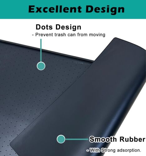 Waterproof Trash Can Mat Non Slip Under Garbage Mat Silicone Rubber Tray - Picture 3 of 7