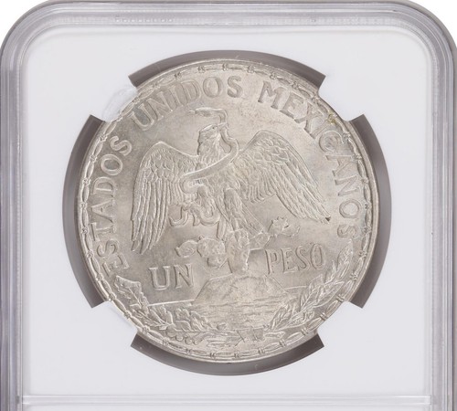 Mexico: Estados Unidos 1913 "Caballito" Peso NGC MS-64. An impressive near-Gem! - Picture 4 of 6