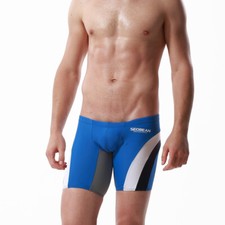 Men's Swimming Swimwear Color Print Boxers Trunks Quick Dry Low Rise Swimsuit