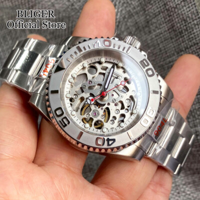 40mm  NH70 Automatic Movement Diving Watch For Men 20ATM Waterproof Glass Back