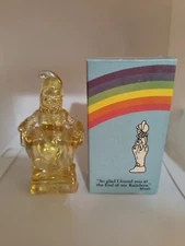 Yellow Vintage MOSSER GLASS CLOWN 4.5” 1983 Nib  MINDY 