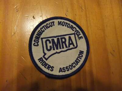 CONNECTICUT RIDERS ASS.[CMRA] MOTORCYCLE PATCH [USED] 3 DIA. | eBay