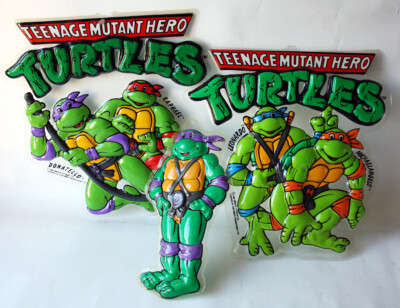 3x Rare Vintage 1990 Tmnt Ninja Turtles Raphael Donatello Wall Decor New - Teenage Mutant Ninja Turtles Wall Decor 3x Rare Vintage 1990 Tmnt Ninja Turtles Raphael Donatello Wall Decor New - Teenage Mutant Ninja Turtles Wall Decor