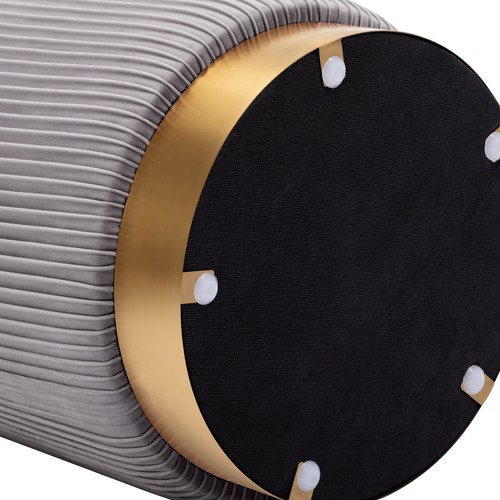 Duhome Velvet Round Ottoman Modern Luxurious Footrest Vanity Stool 1 Pcs - Picture 15 of 50